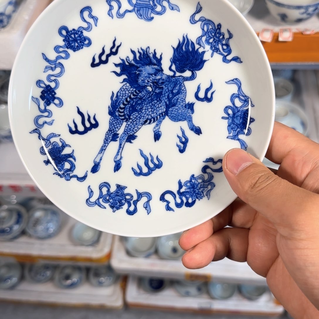 杯景德镇手工青花茶具