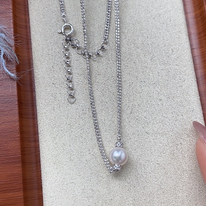 海水珍珠颈饰银S925镶嵌