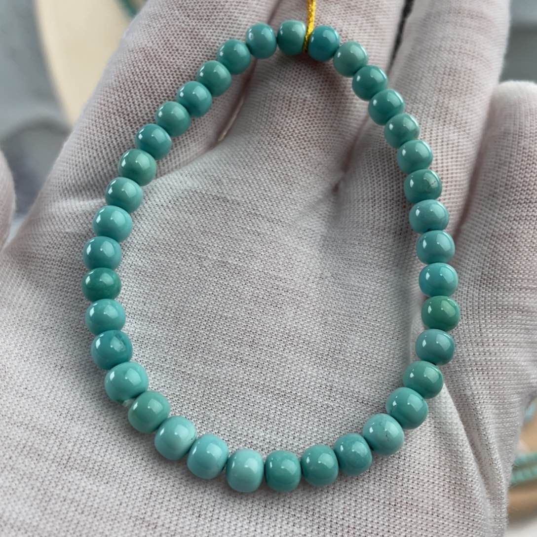 绿松石手链未镶嵌精品老型单圈卡5+