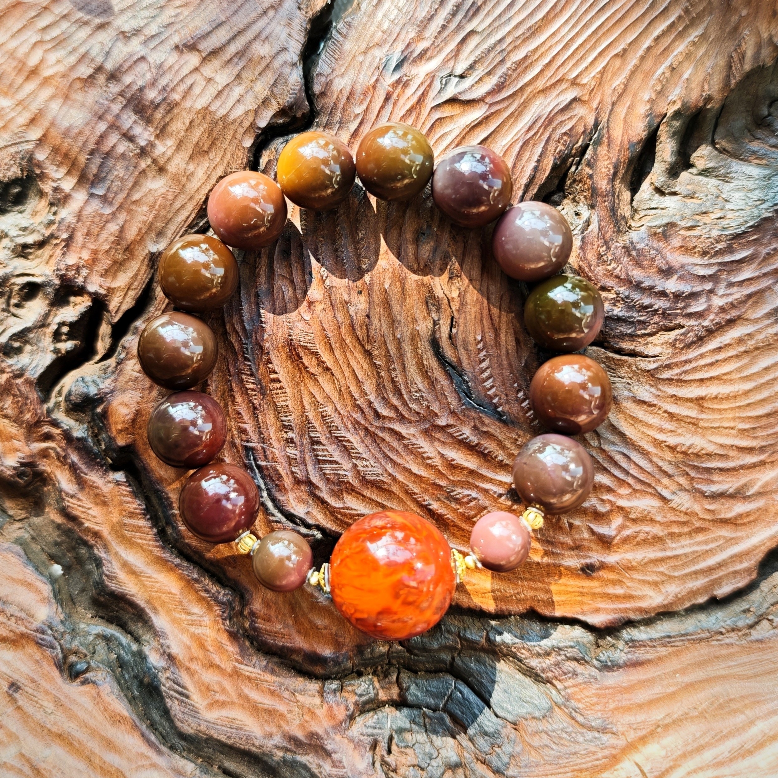 【沐姐珠宝】18K金镶嵌老料盐源牛血红顶珠--先检后发-国检证书4900