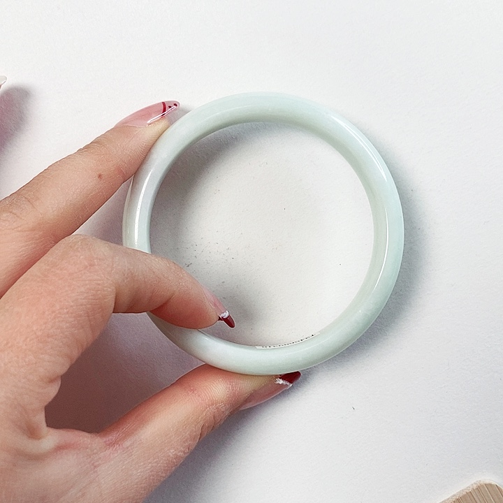 蓝田玉（蛇纹石化大理石玉）手镯未镶嵌