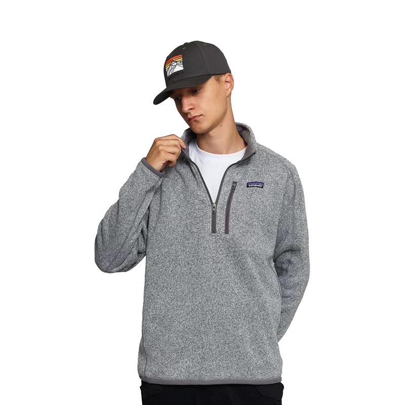巴塔 Better Sweater秋冬户外保暖半拉链立领抓绒卫衣