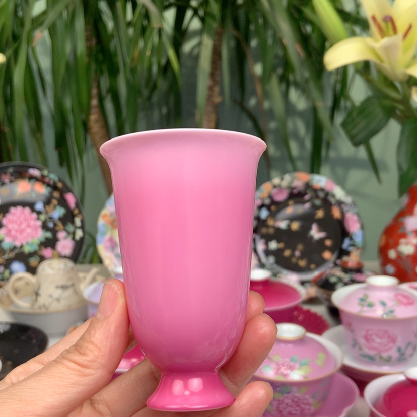 【闪购商品】胭脂红渐变色文学杯