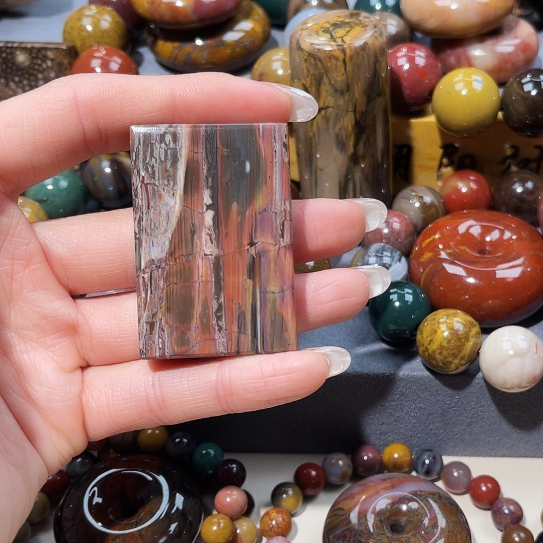 岁***好硅化玉未镶嵌天然北票硅化玉吊坠