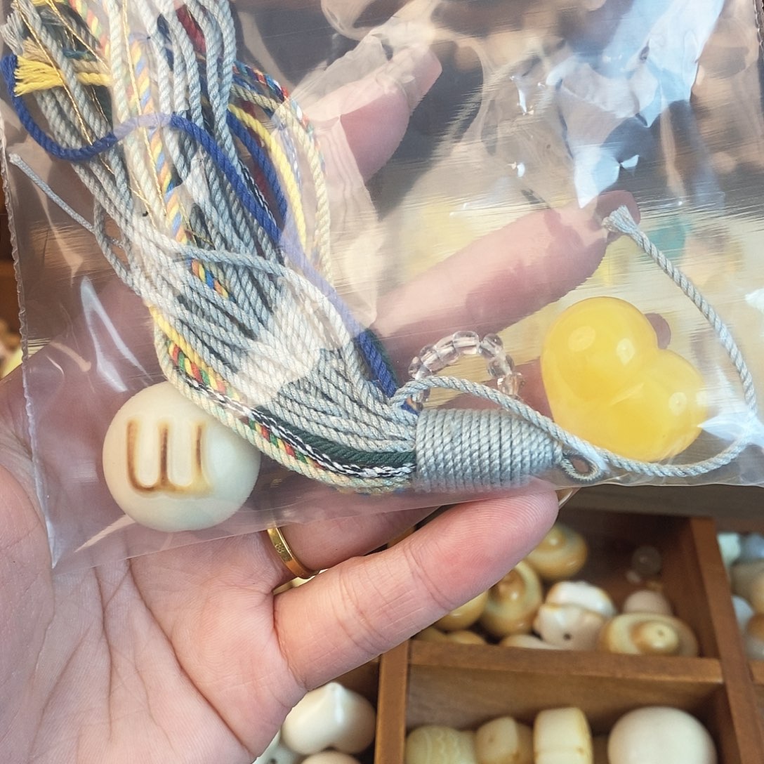 爱心，m豆，流苏，卡环