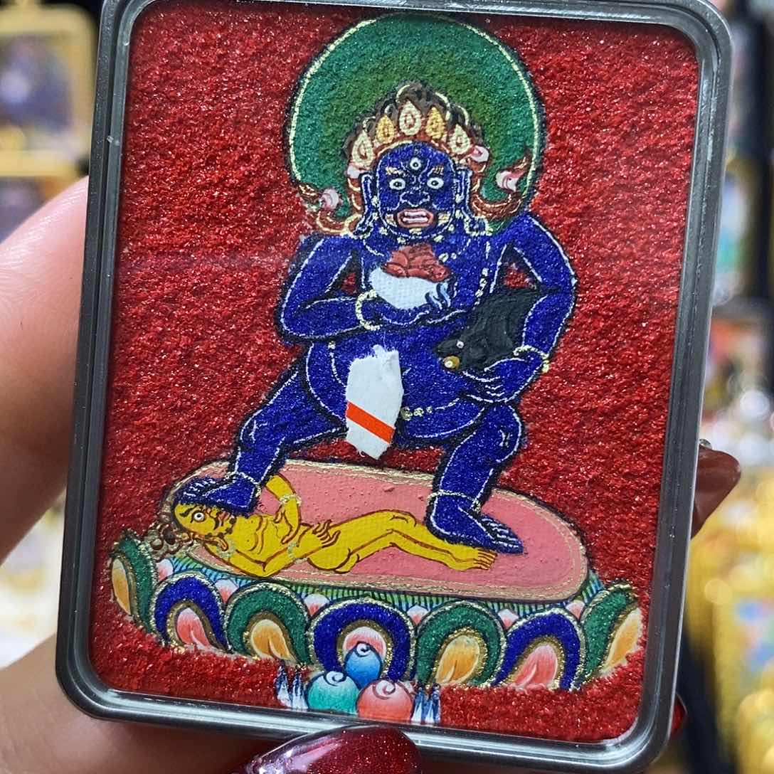 吊坠.*1黑财神热贡唐卡艺术