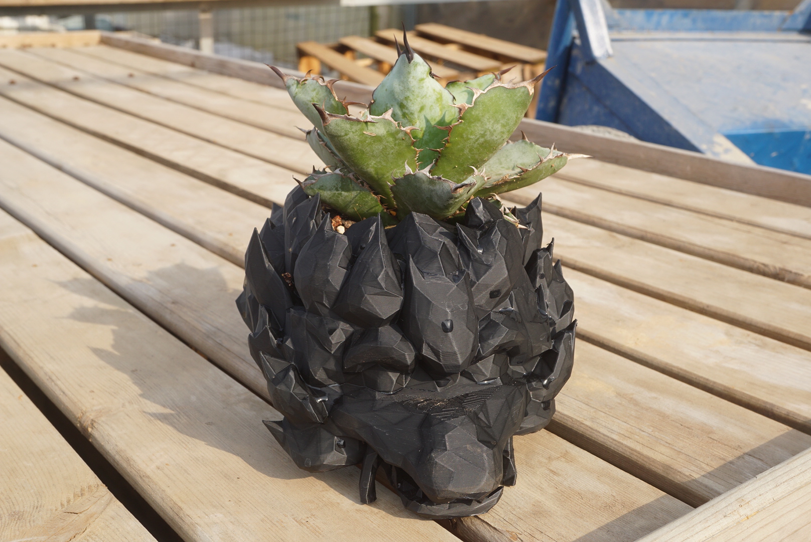 锁石多肉3d打印盆龙舌兰盆s6