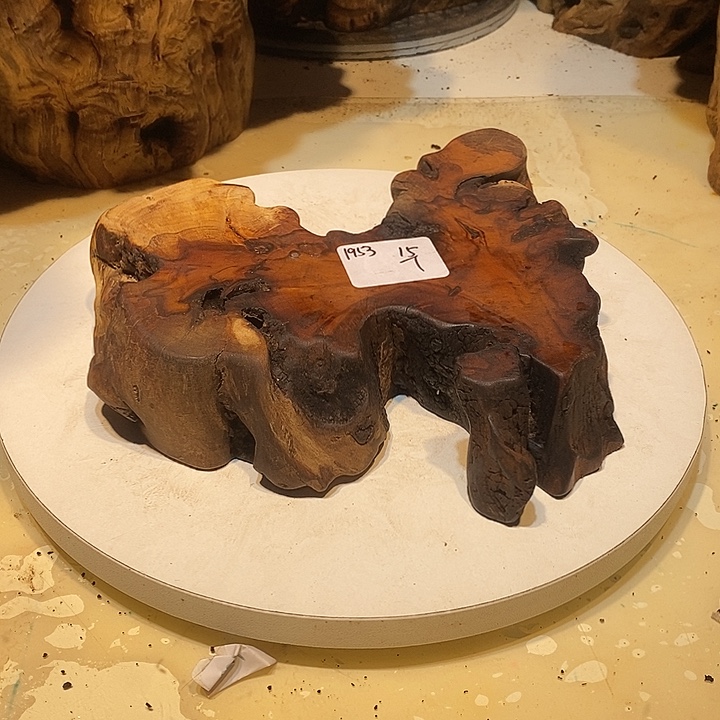 木天然枣木底座摆件