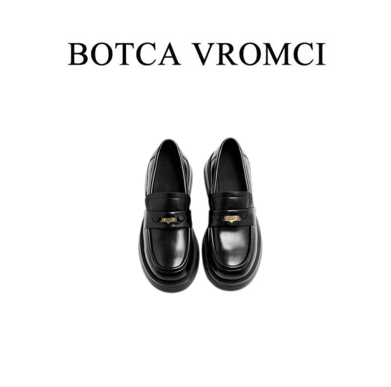 BOTCA VROMCI 真皮百搭英伦小皮鞋复古厚底高跟乐福鞋1201-2