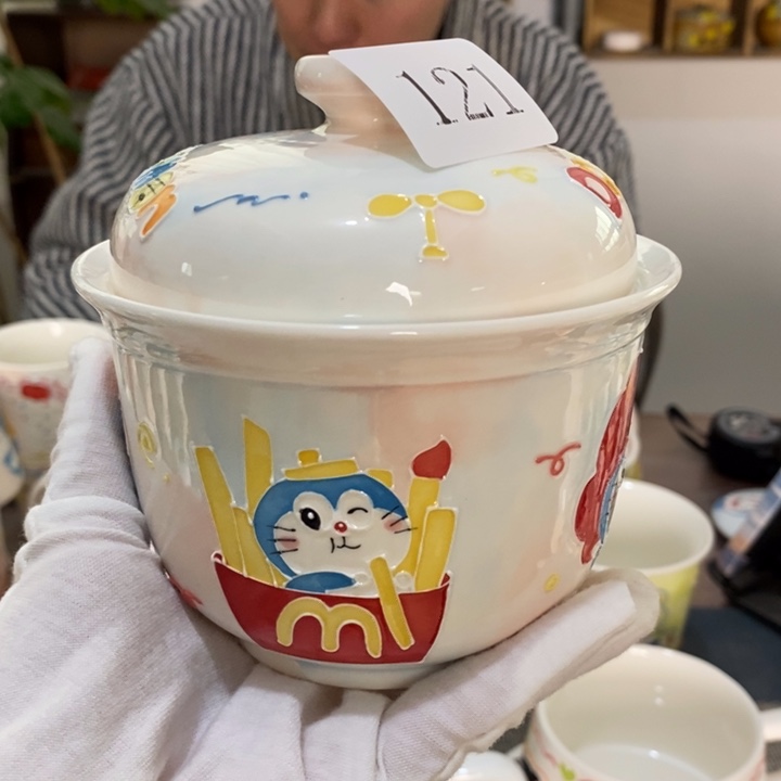 杯景德镇釉下彩手绘