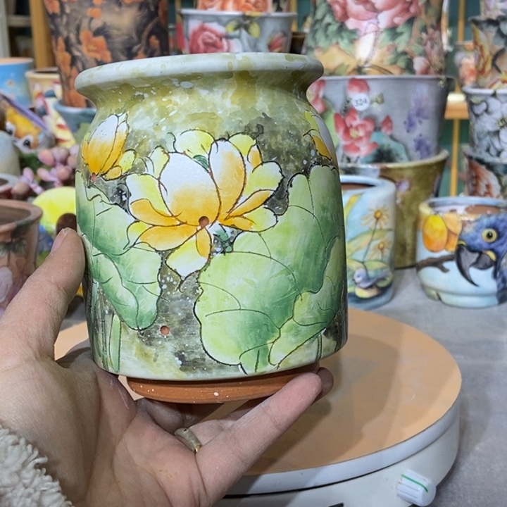 红陶景德镇艺术手绘作品