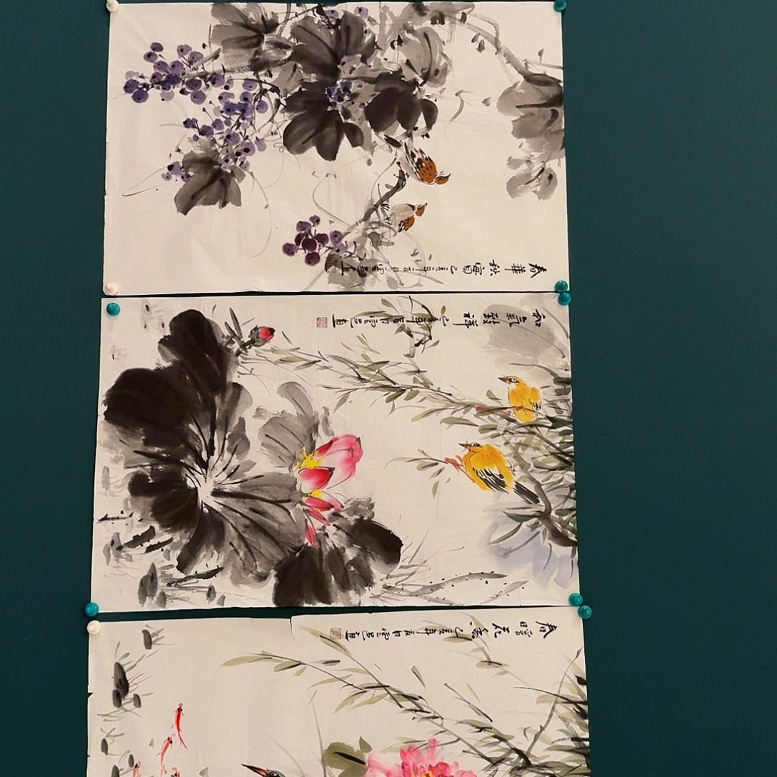 国画云老师画作画作