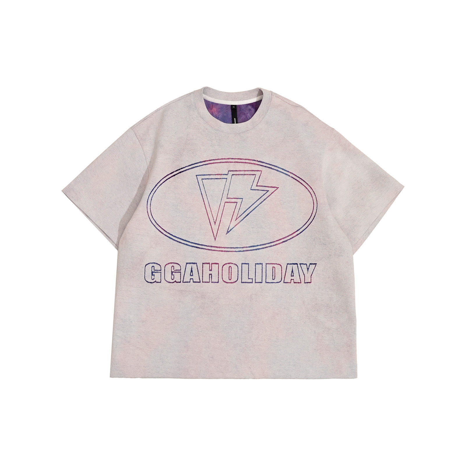【上新】GGAHOLIDAY复古宽松美式印花半袖百搭设计感短袖T恤-152079