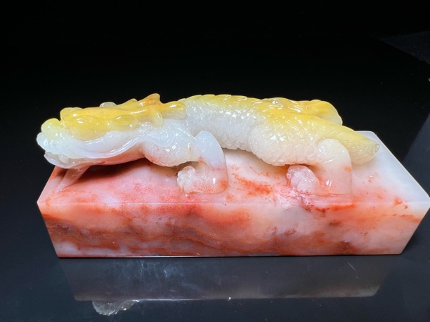 老挝石巧雕镇尺印章