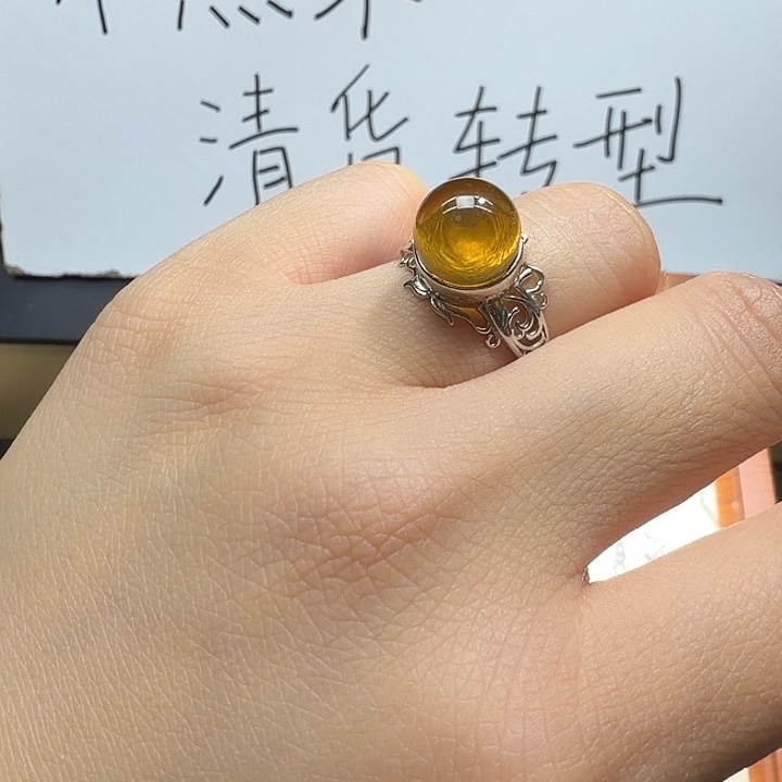 银S925镶嵌水晶戒指