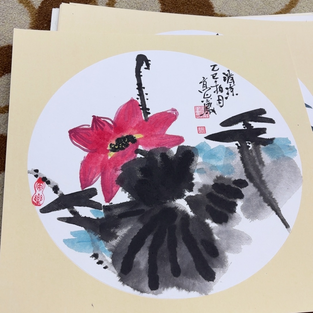 国画38-38卡纸作品艺