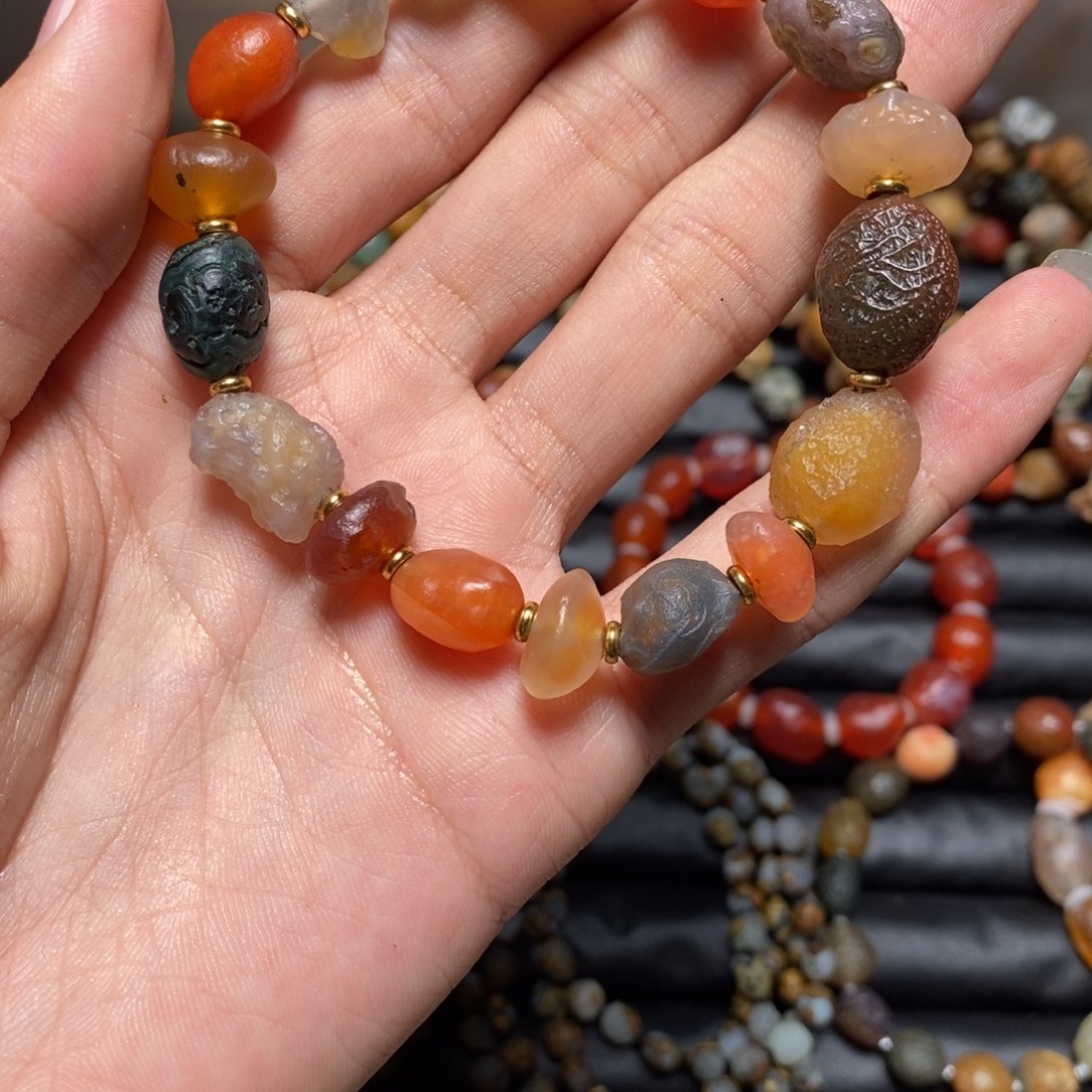 玛瑙/玉髓手链合金