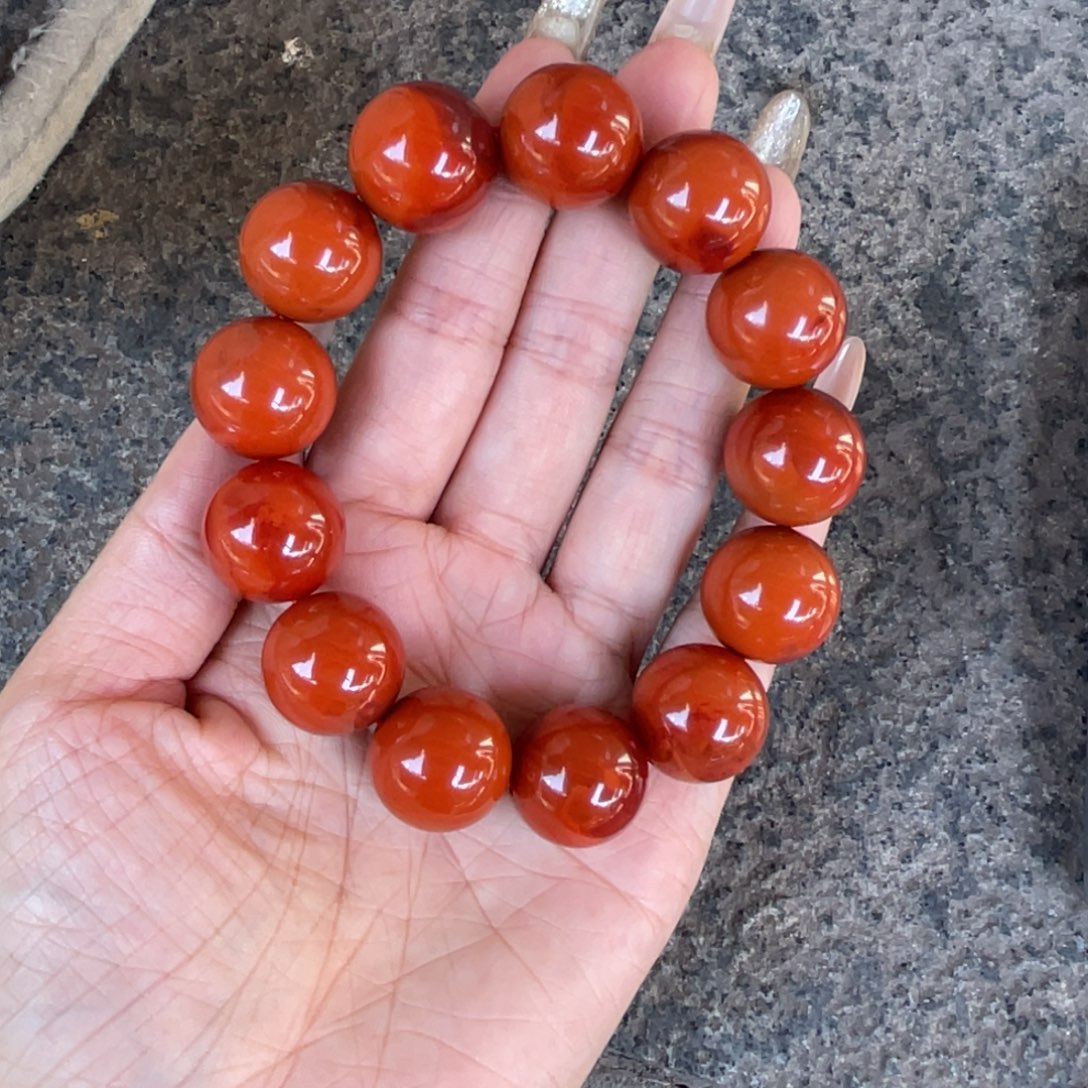 上***~未镶嵌手串南红玛瑙