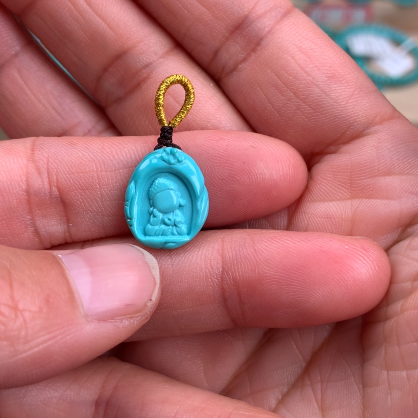 【闪购商品】绿松石宝宝佛未镶嵌