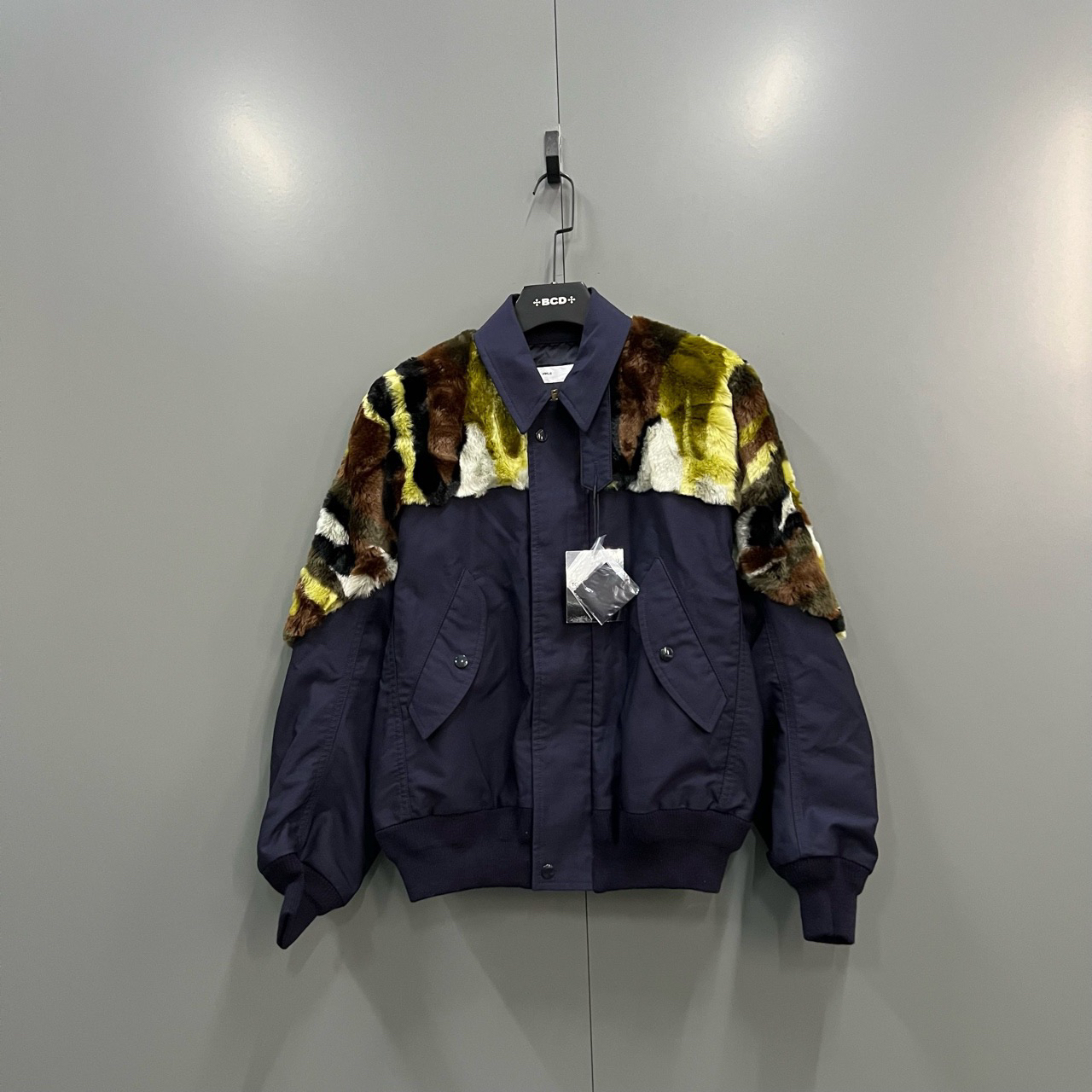 全新未使用  （jp）218 扎染拼接翻领夹克 44码