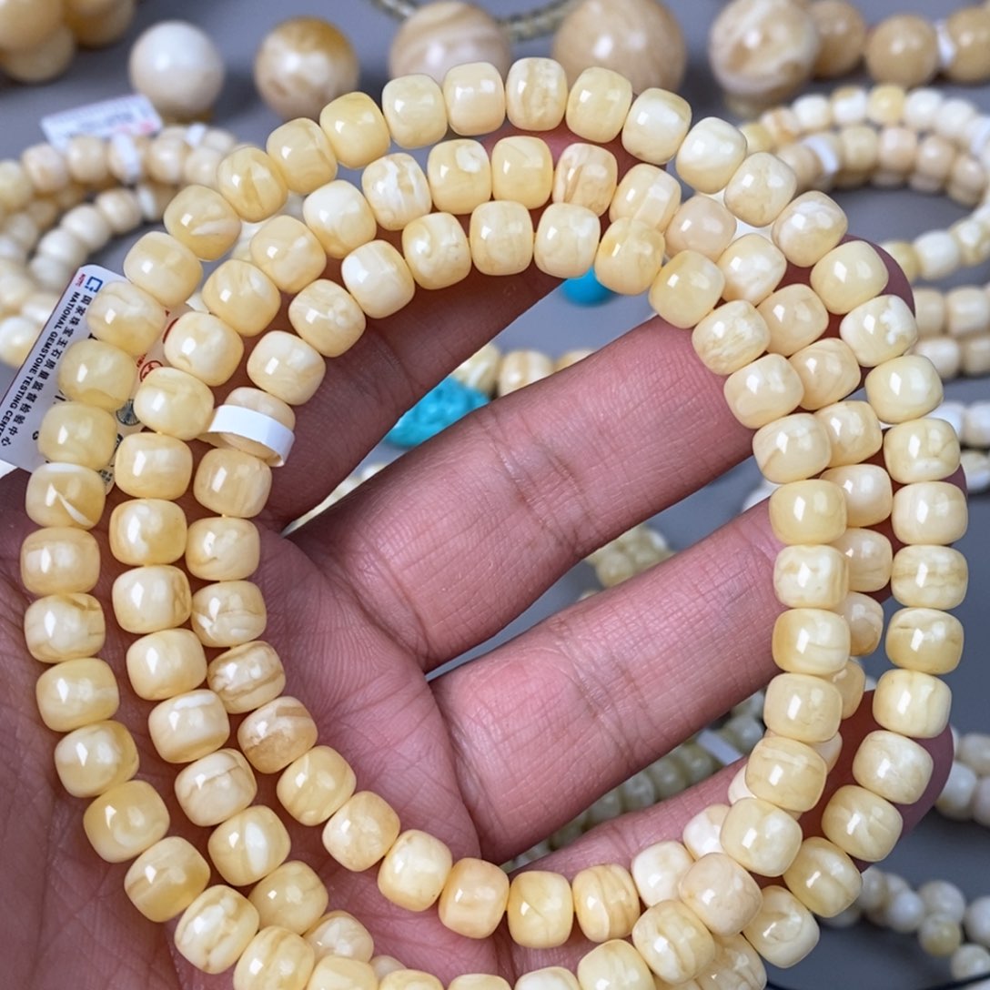 琥珀珠宝奇石未镶嵌 8mm