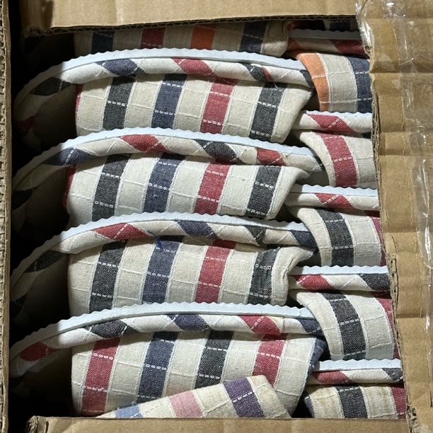 百货 3817 微瑕不挑色棉拖发3双