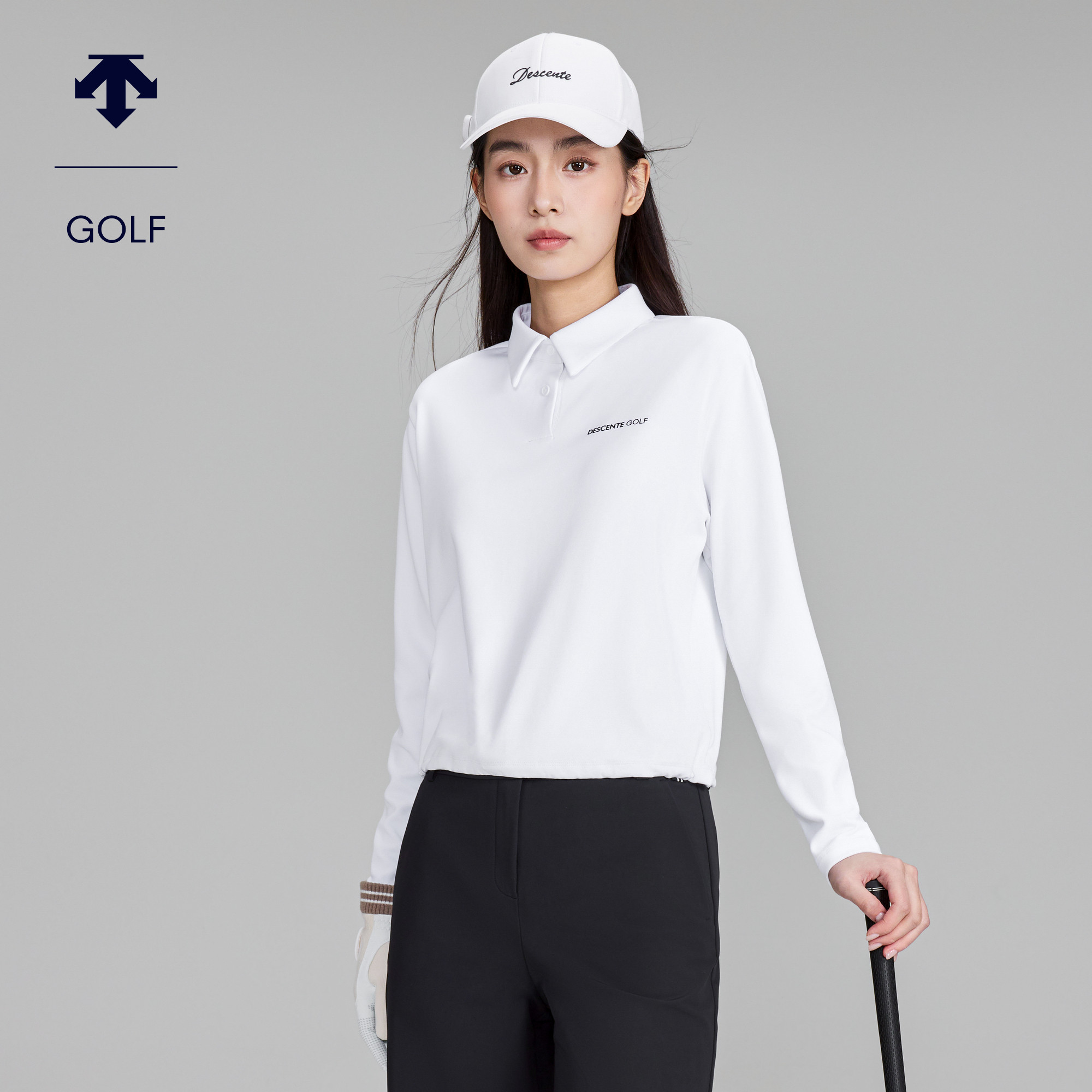 DESCENTEGOLF 迪桑特高尔夫 女士S-CORE早春长袖POLO衫G613WSTL16