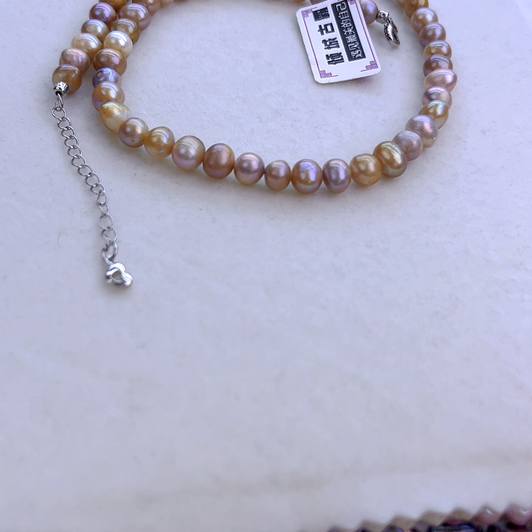 银S925镶嵌淡水珍珠814