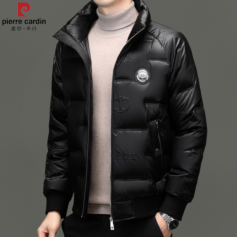 2024冬季新款男士立领羽绒服短款保暖休闲百搭青年时尚外套潮黑色