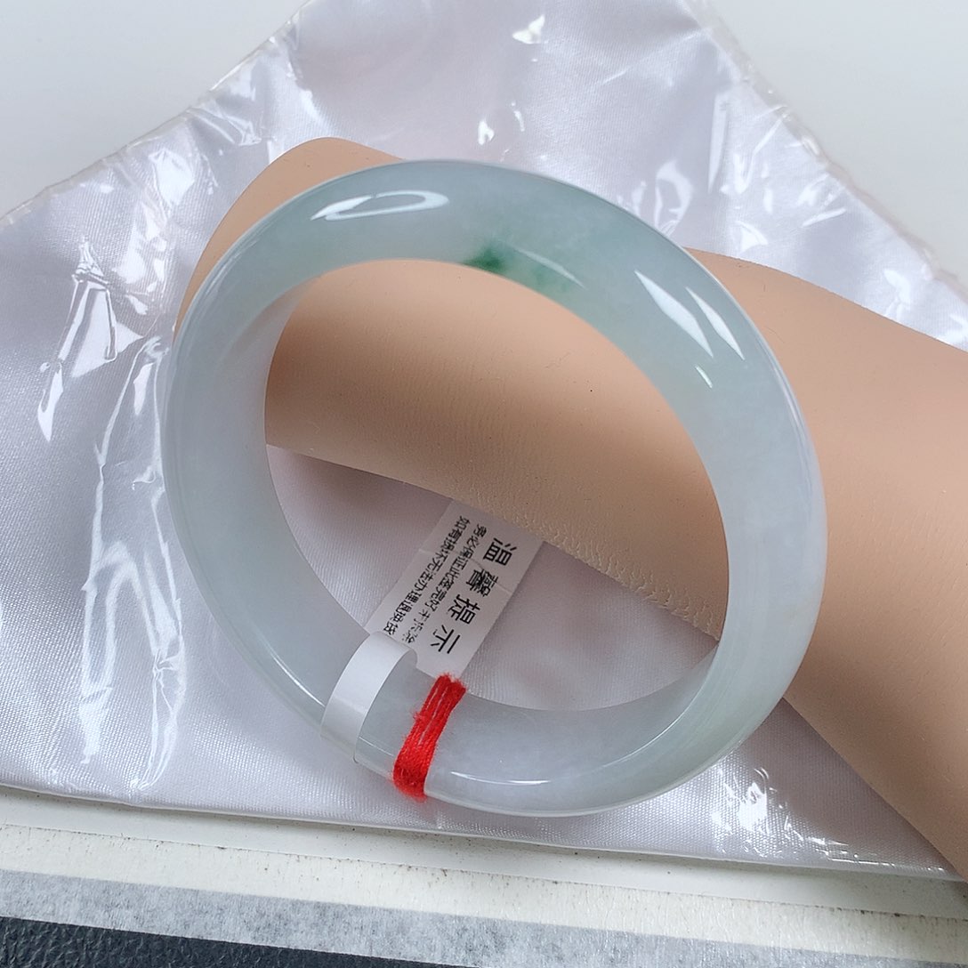 翡翠手镯未镶嵌62-64圈口轮胎镯①③③