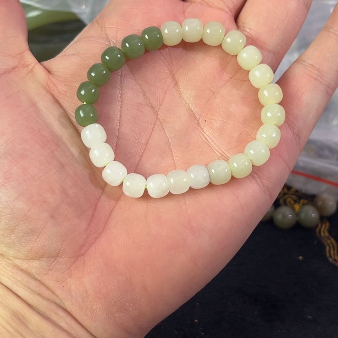 和田玉未镶嵌手链809号和田玉手链