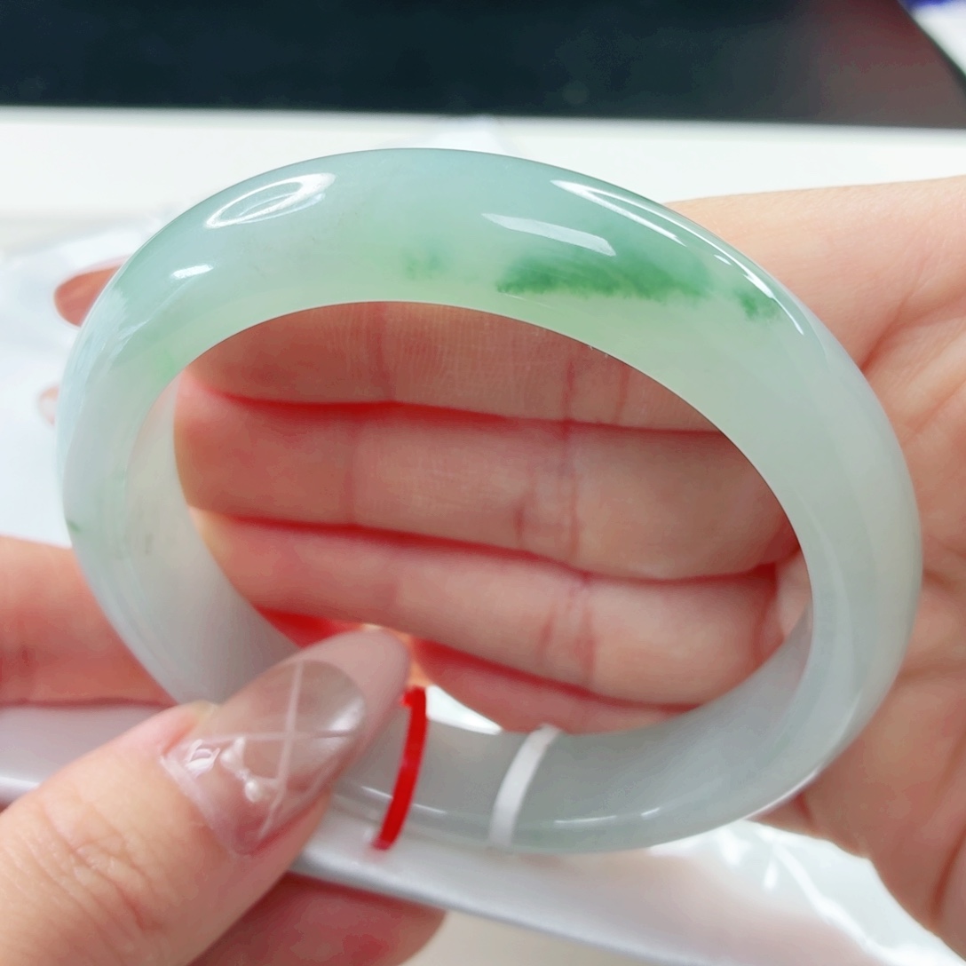 翡翠未镶嵌手镯57.8x602