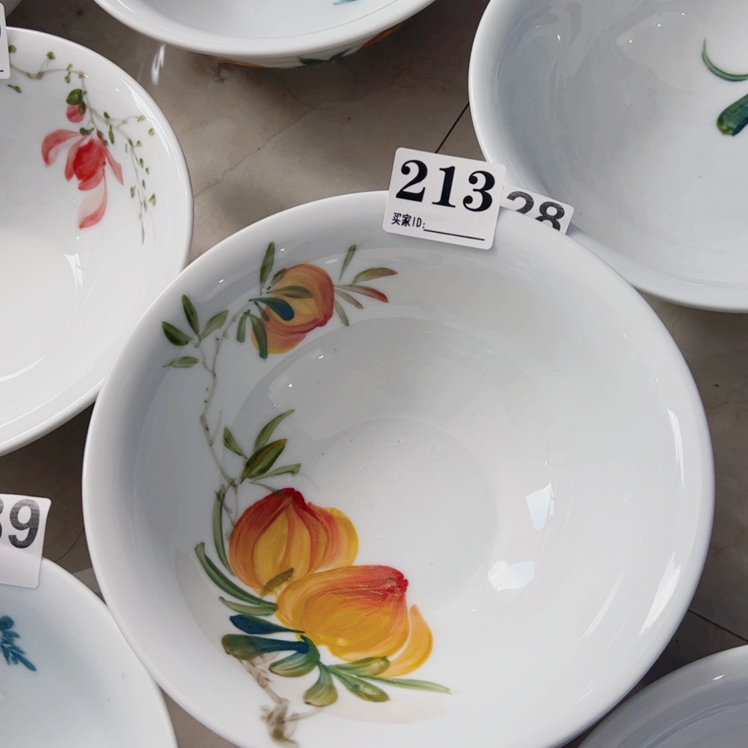 瓷片景德镇瓷器手工手绘制作