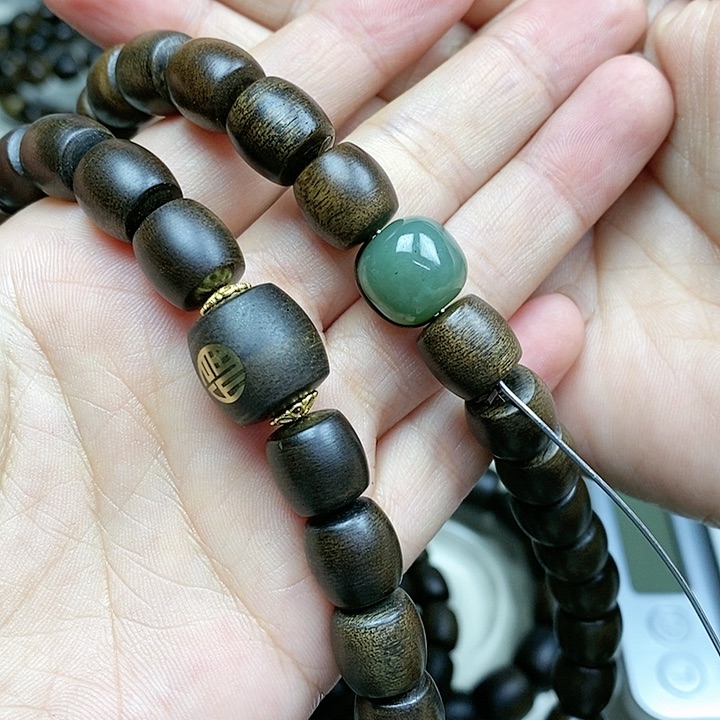 沉香手串护**全越南芽庄白奇楠沉水料