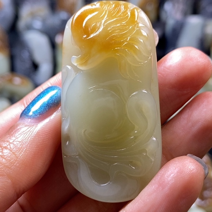 和田玉未镶嵌挂件