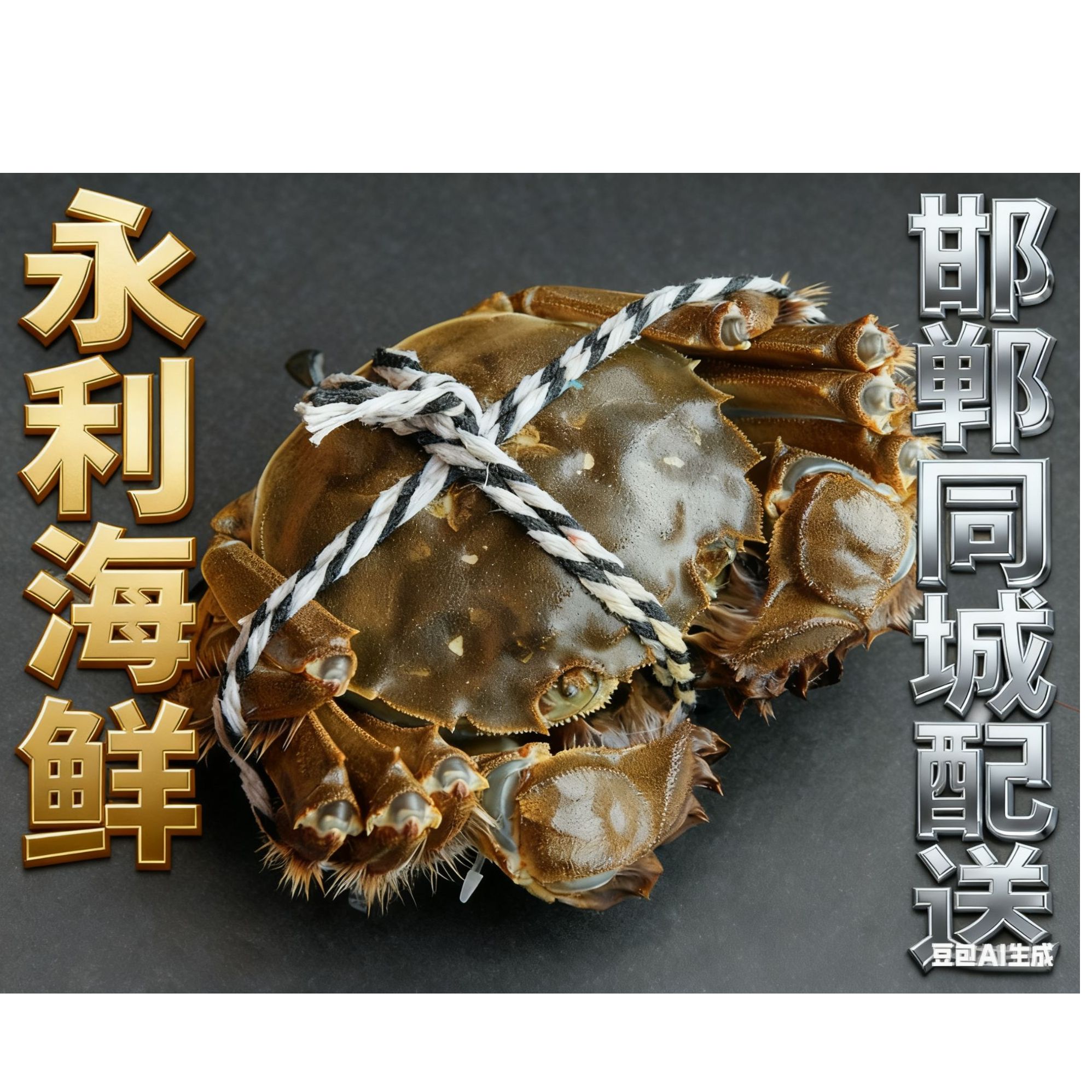 鲜活河蟹兴化大闸蟹【母蟹】2.5-5两一只