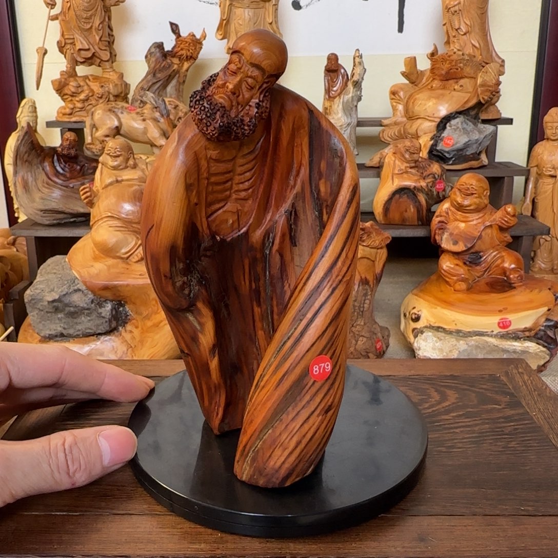 崖柏小木匠艺雕一物一拍