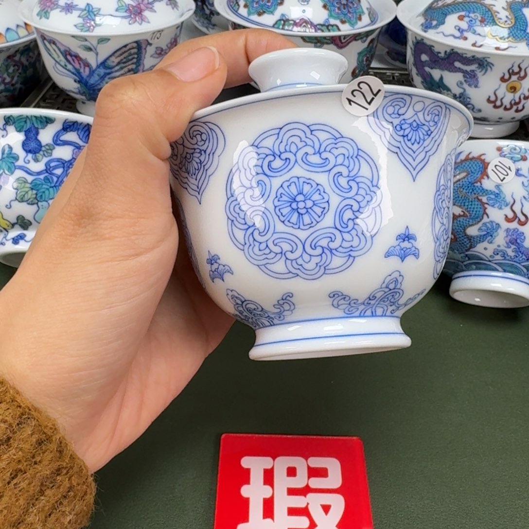 沙沙手工手绘茶具套装12