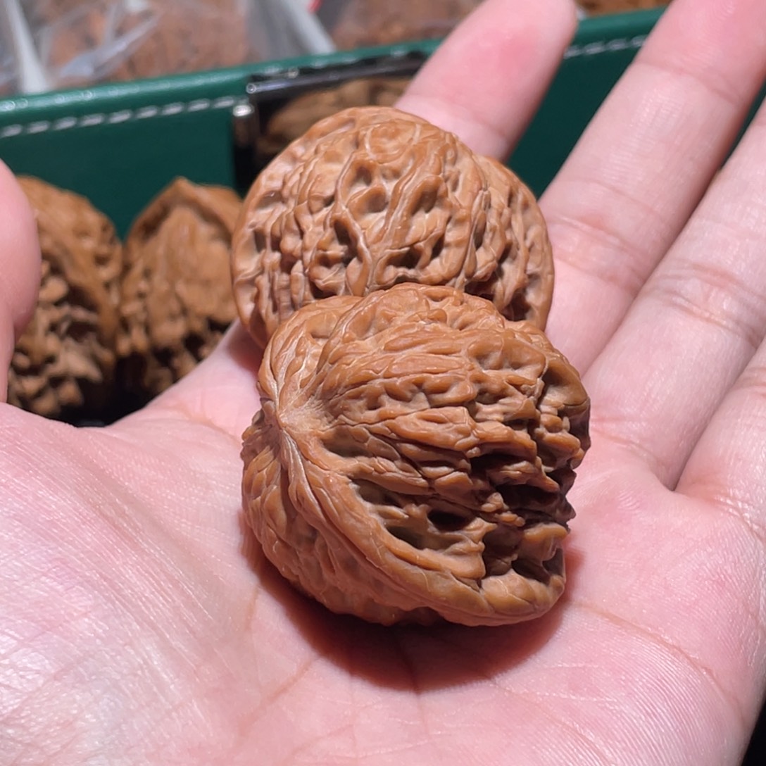 事***圆文玩核桃吊坠39全品房山磨