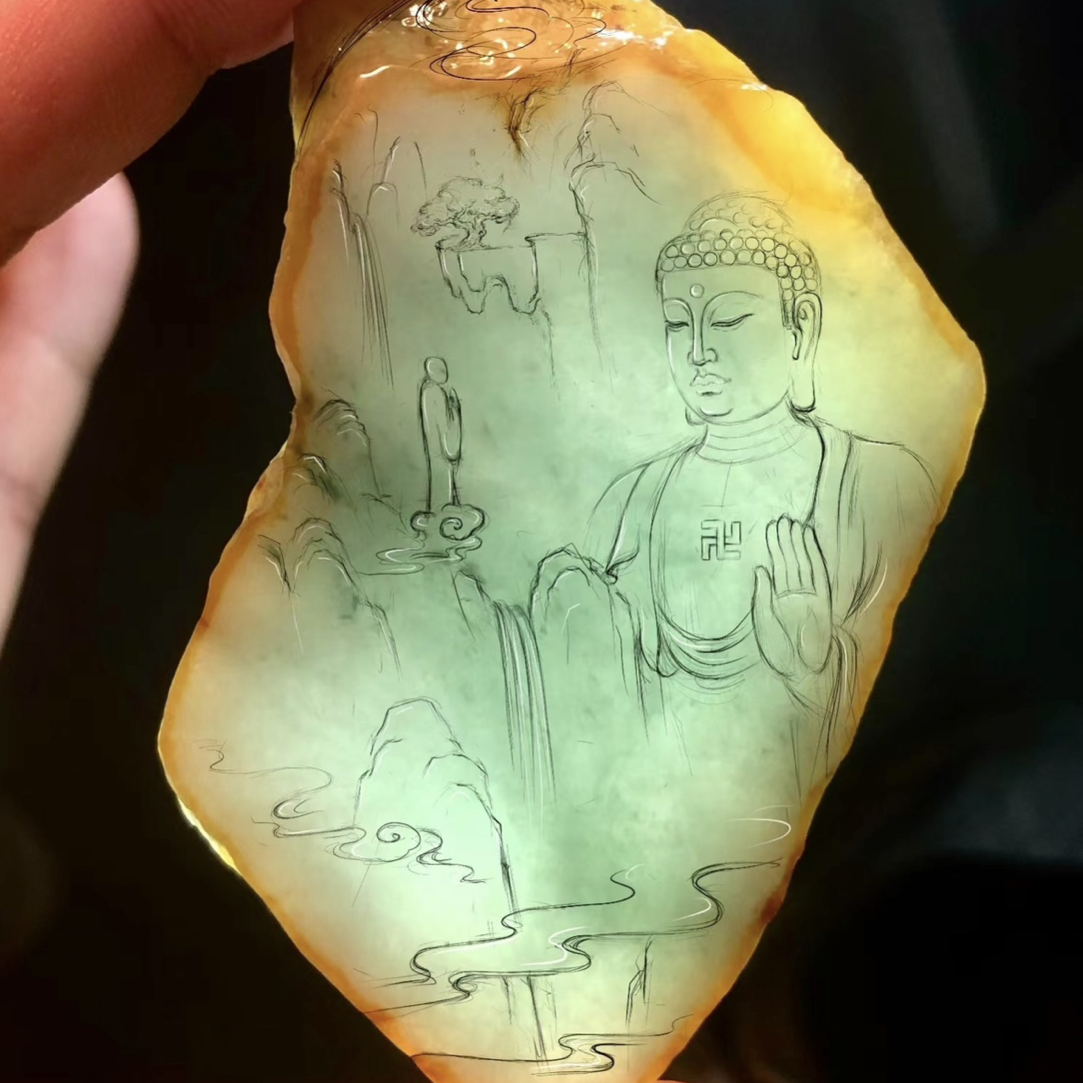 翡翠材料定制（勿拍）