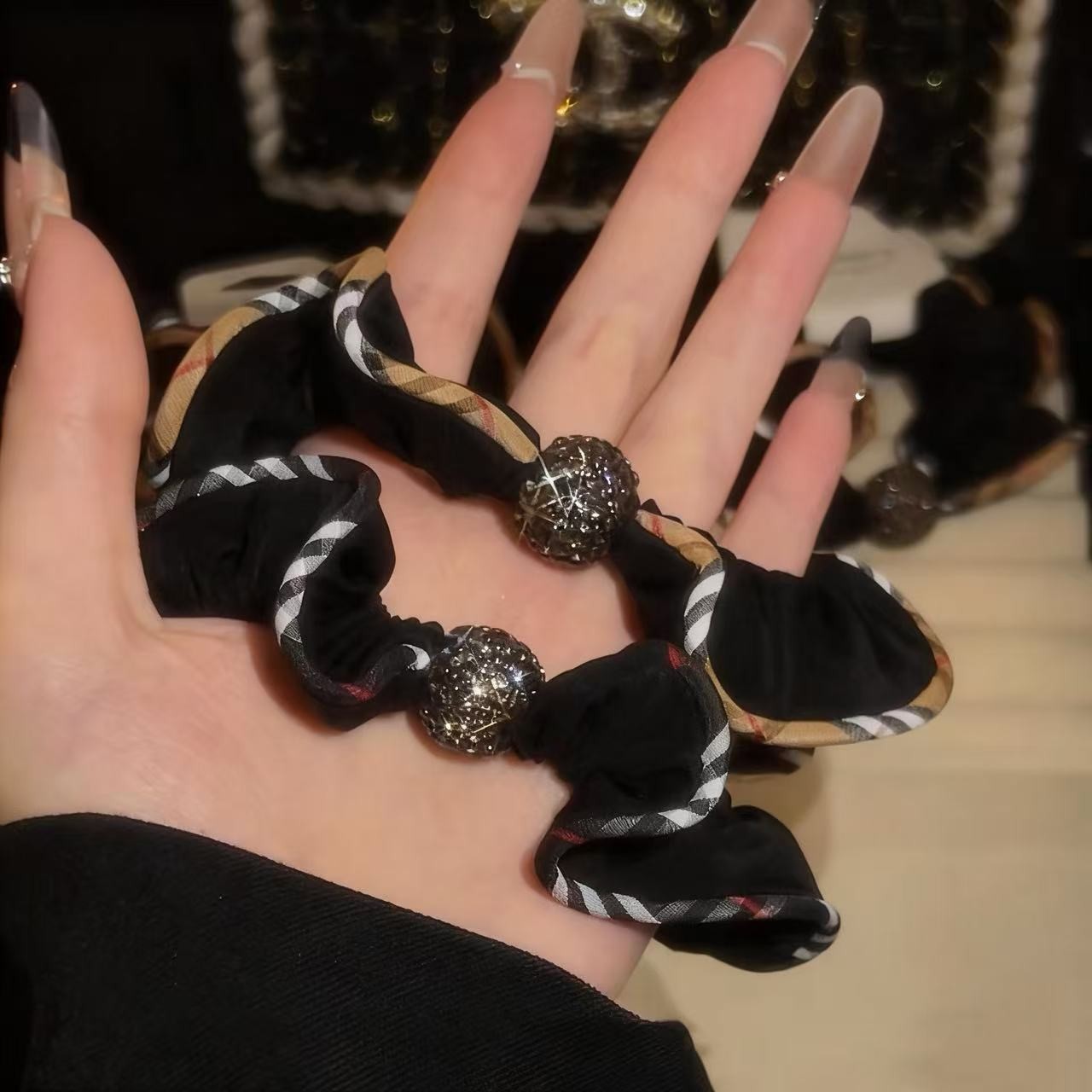 高级感轻奢牛奶丝不伤发发圈高弹力加粗名媛大肠圈发绳3737+3740