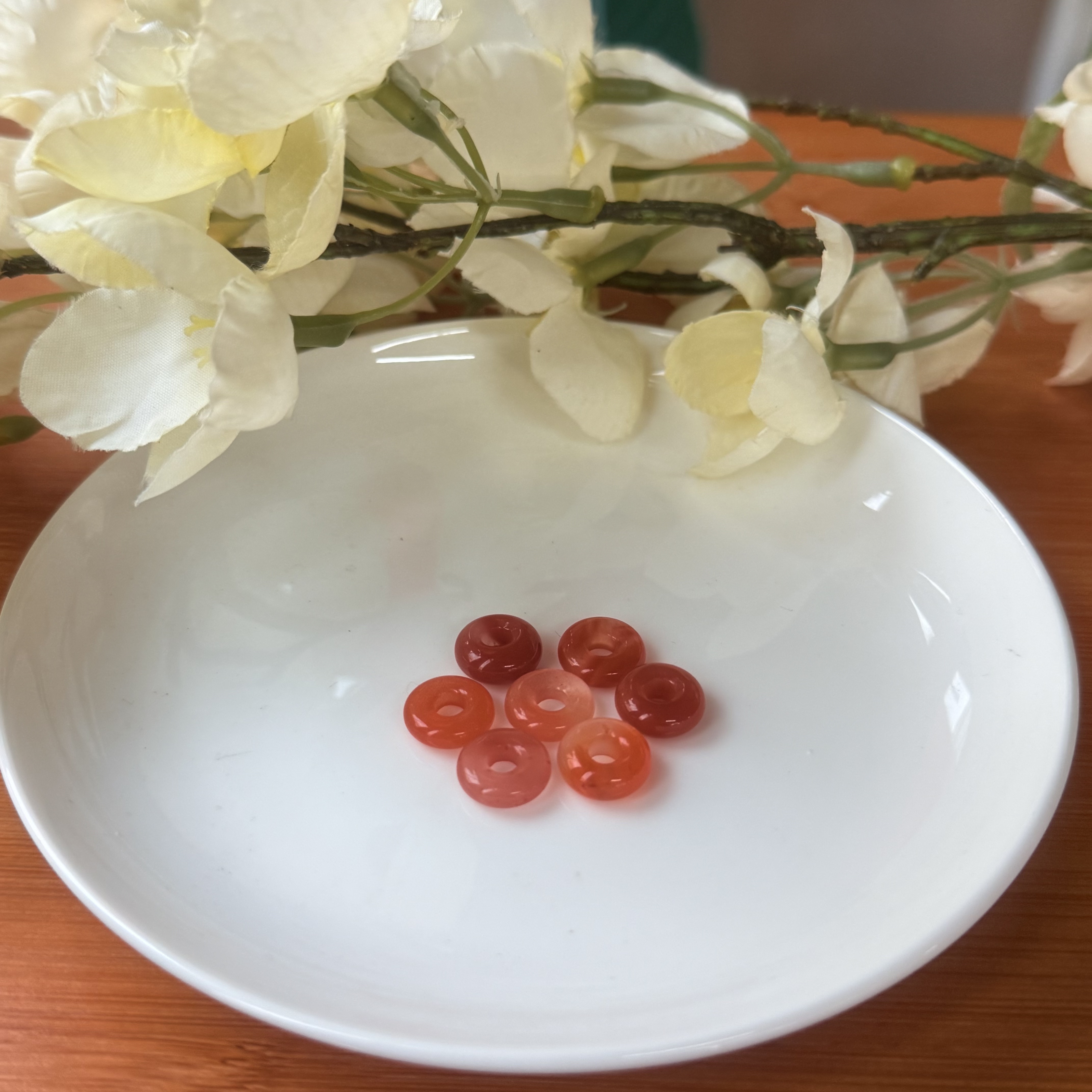 南红面包圈吊坠多样性发一