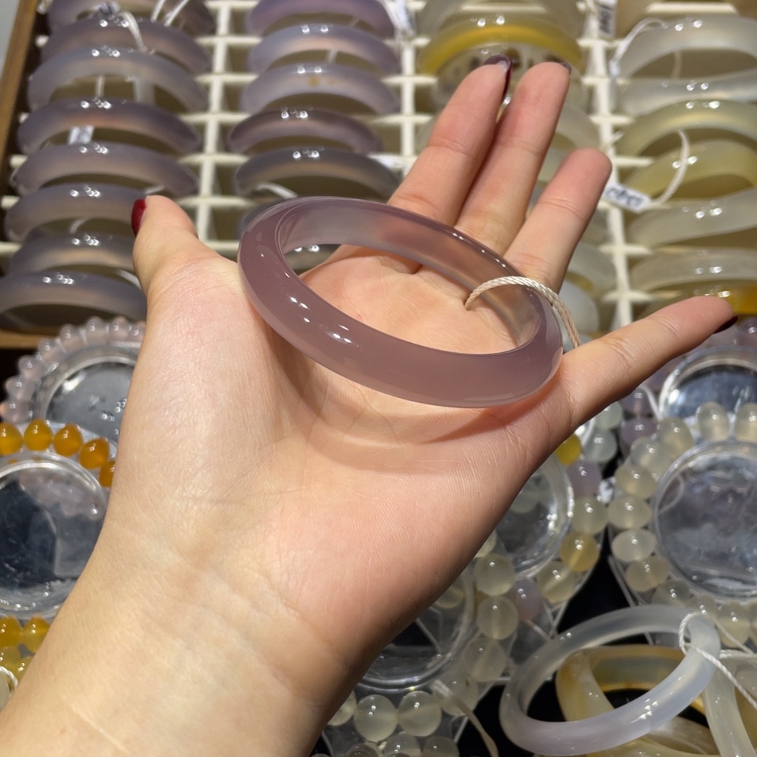 心***唄玛瑙/玉髓未镶嵌手镯