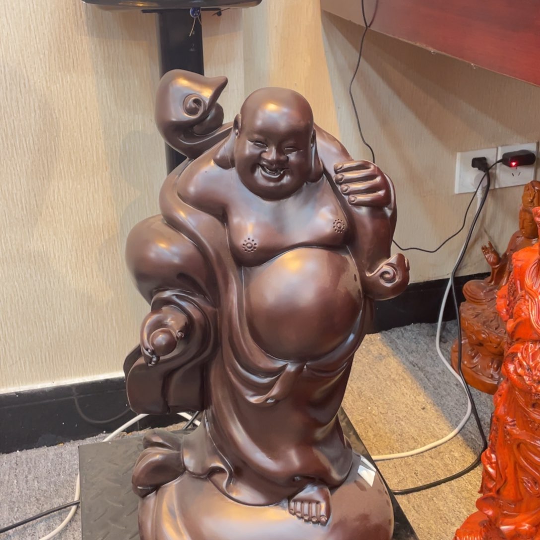 用****3六十高得黑檀木弥勒