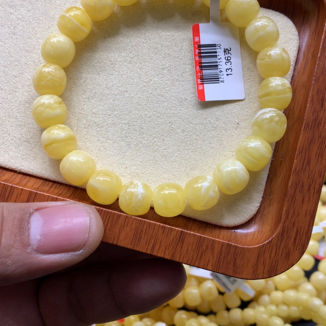 蜜蜡手链未镶嵌云*蜜蜡