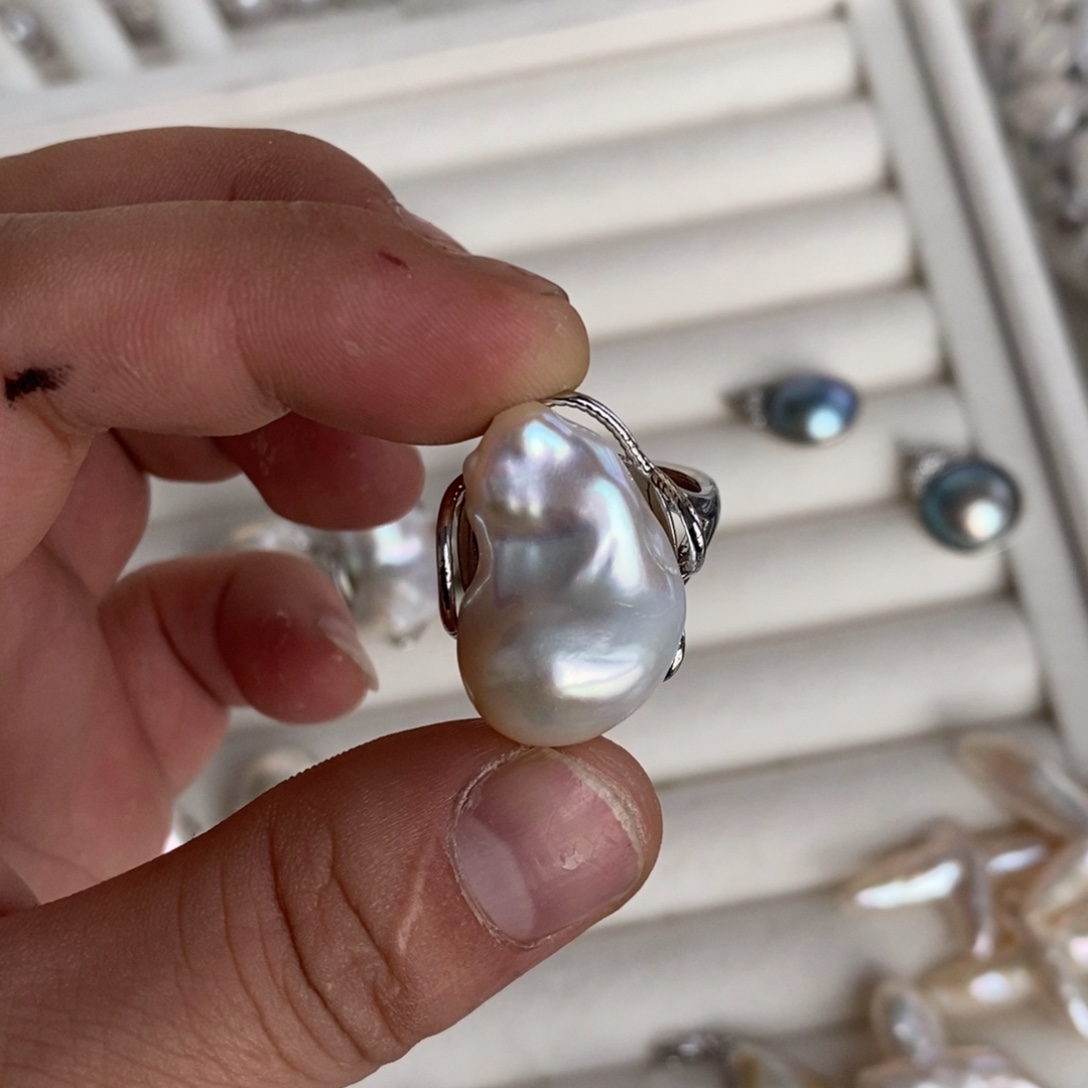 y***g淡水珍珠未镶嵌戒指