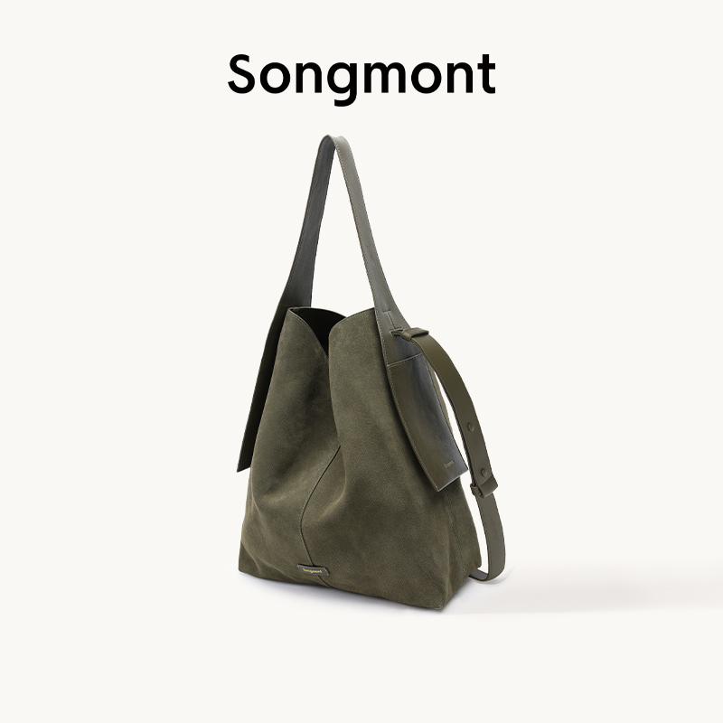 【琥珀流光】【李娜同款】Songmont山下有松挂耳托特牛剖层单肩斜挎包
