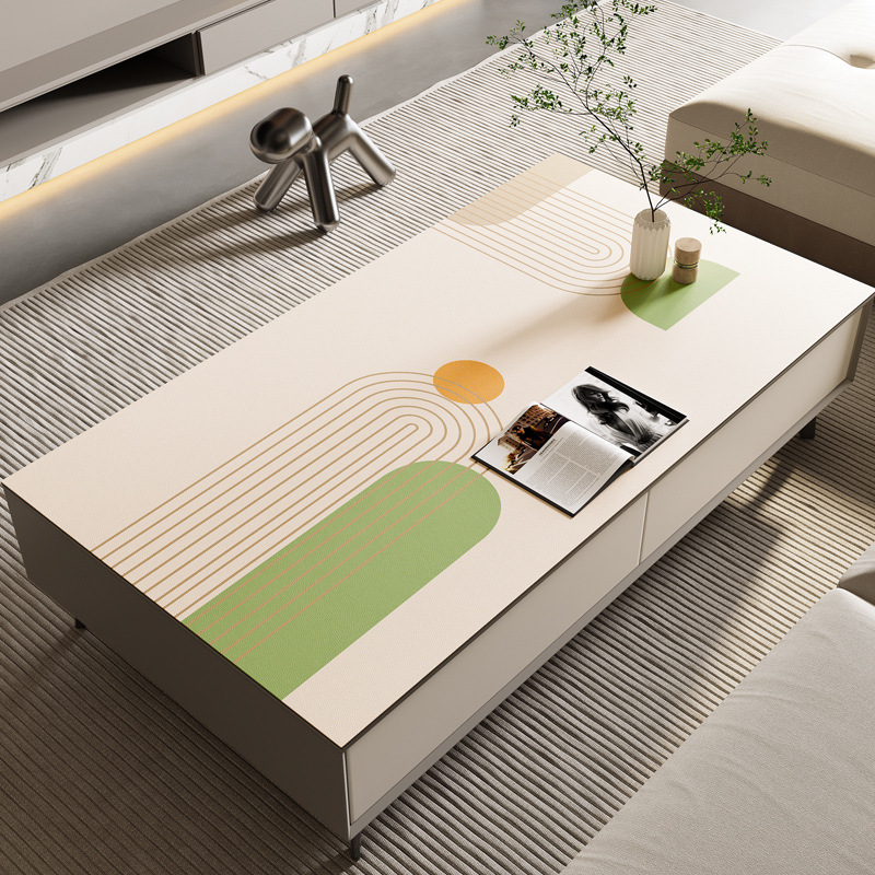 桌布桌垫客厅茶几垫免洗防水防油长方形皮革茶几餐桌垫防烫隔热垫