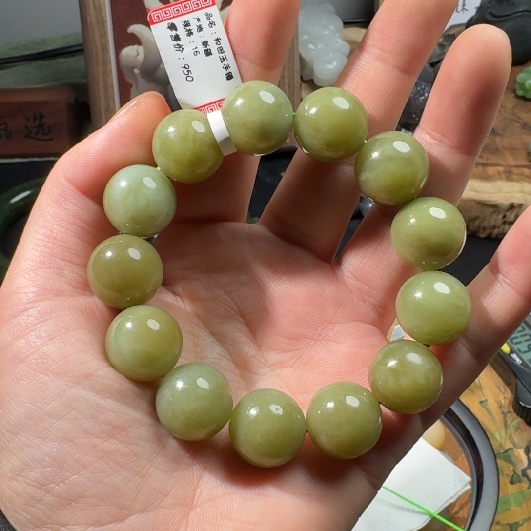 和田玉手串未镶嵌我**恒