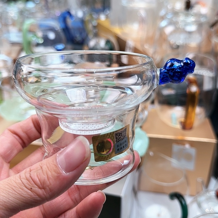 禾器宝蓝金激光茶漏